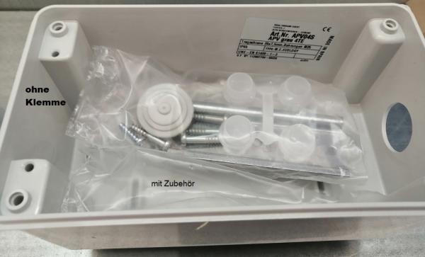 ABS surface-mounted distributor 2 - 4TE- 1x pre-drilled